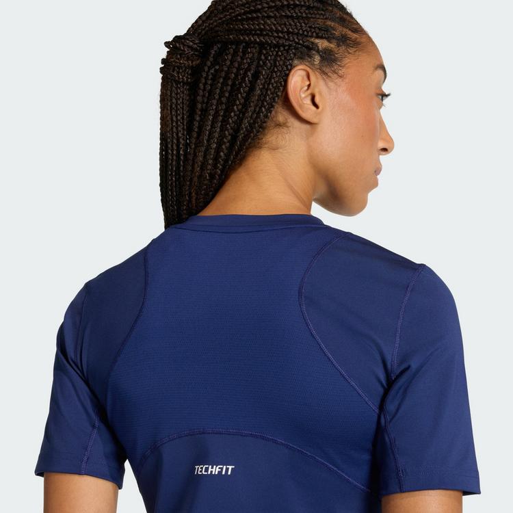 adidas adidas TECHFIT Training T-Shirt Funktionsshirt Damen - Dark Blue - 0 | SportScheck