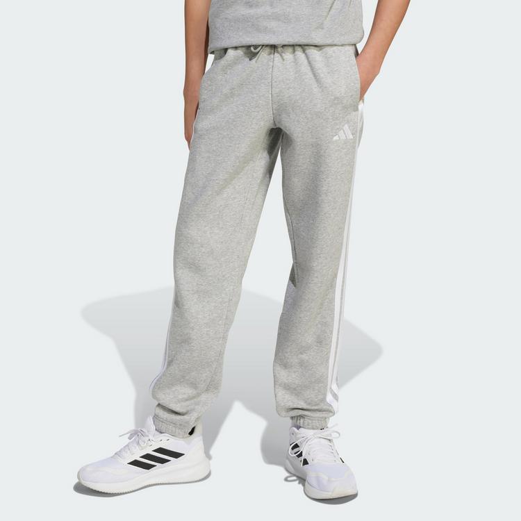 adidas adidas Essentials Kids Hose Stoffhose Kinder - Medium Grey Heather / White - 0 | SportScheck