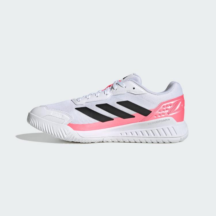 adidas adidas Courtquick Padel Schuh Tennisschuhe Herren - Cloud White / Core Black / Solar Turbo - 5 | SportScheck
