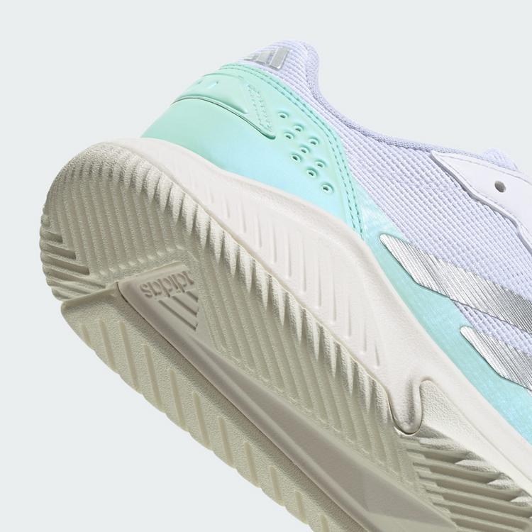 adidas adidas Courtquick Padel-Schuh Tennisschuhe Damen - Cloud White / Silver Metallic / Clear Mint - 6 | SportScheck