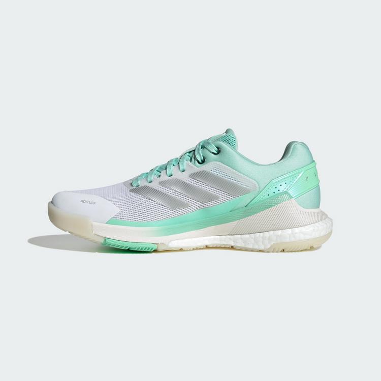 adidas adidas Crazyquick BOOST Padel-Schuh Tennisschuhe Damen - Green / Silver Metallic / Pulse Mint - 5 | SportScheck