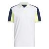 adidas BEYOND VENT TWISTKNIT POLOSHIRT Funktionsshirt Herren - White / Frozen Lemon