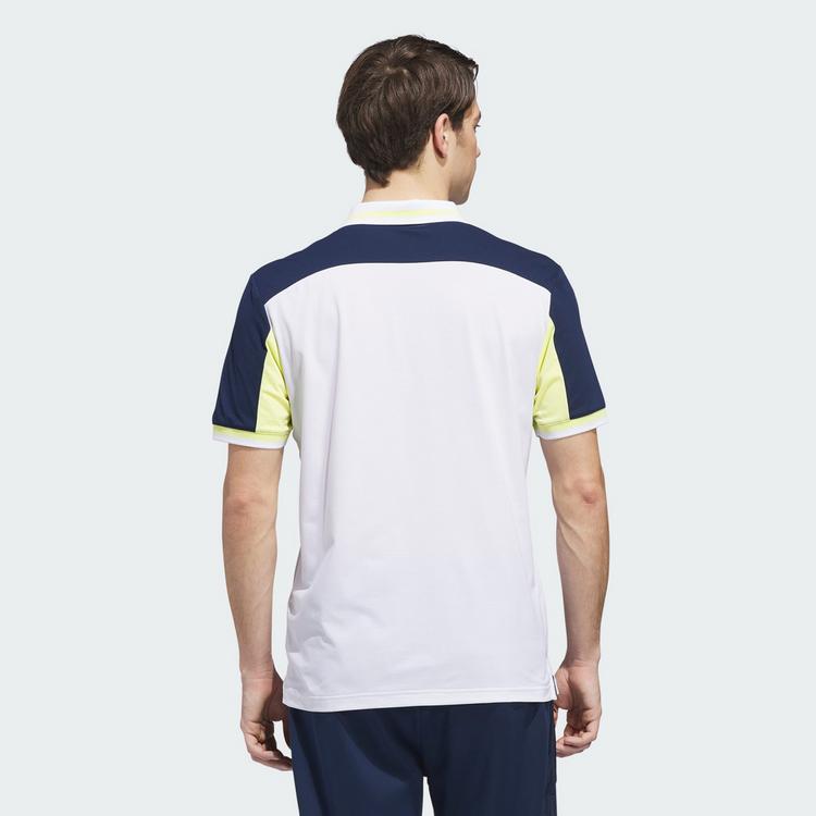 adidas adidas BEYOND VENT TWISTKNIT POLOSHIRT Funktionsshirt Herren - White / Frozen Lemon - 1 | SportScheck