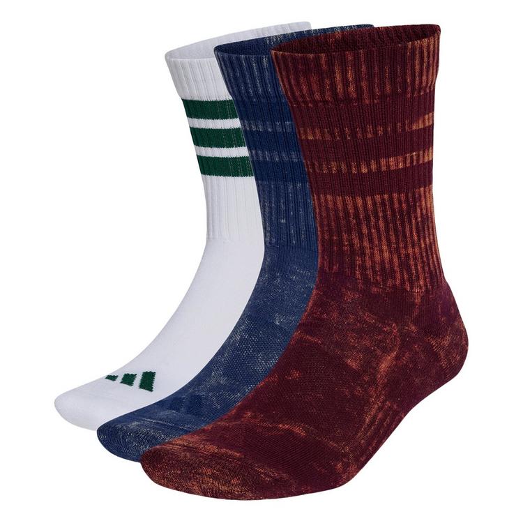 adidas adidas Stonewash Crew Socken, 3 Paar Socken - Maroon / Dark Blue / White / Collegiate Green - 0 | SportScheck
