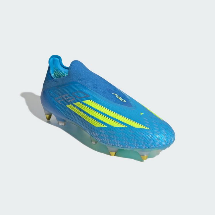 adidas adidas F50 ELITE Laceless SG Fu&szlig;ballschuh Fu&szlig;ballschuhe - Lucid Ray Blue / Team Solar Yellow 2 / Lucid Aquamarine - 2 | SportScheck