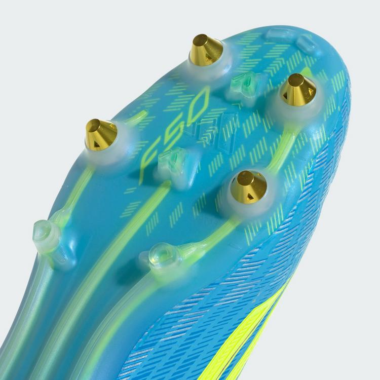 adidas adidas F50 ELITE Laceless SG Fu&szlig;ballschuh Fu&szlig;ballschuhe - Lucid Ray Blue / Team Solar Yellow 2 / Lucid Aquamarine - 6 | SportScheck