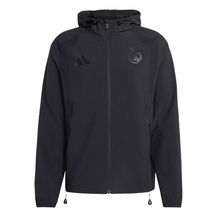 adidas adidas Real Madrid Travel Full Zip Windbreaker Outdoorjacke Herren - Black - 0 | SportScheck