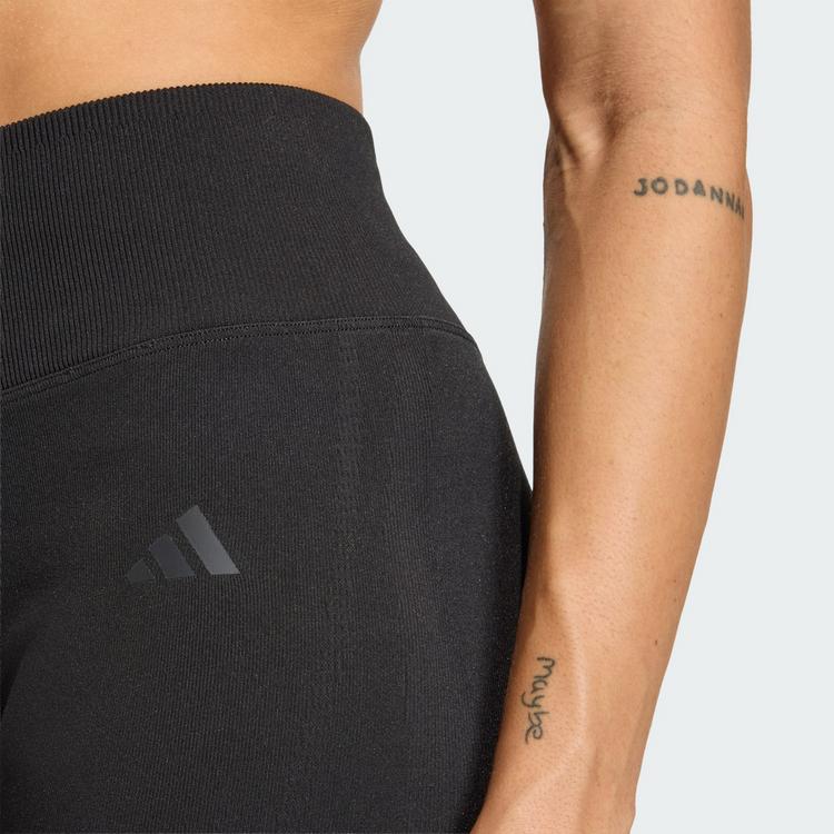 adidas adidas Workout Essentials Knit Scrunch 5 Inch Tights Damen - Black - 0 | SportScheck