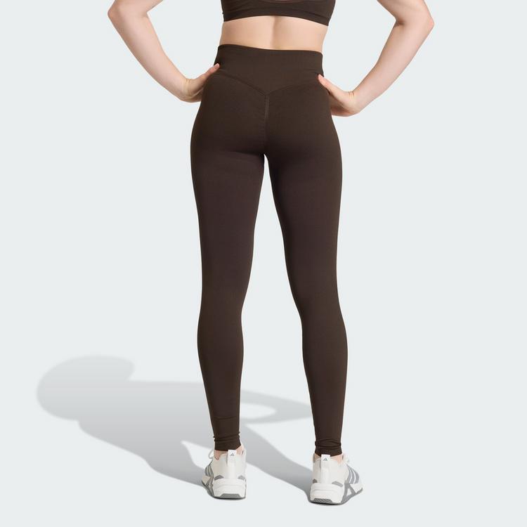 adidas adidas Workout Essentials Knit Scrunch 7/8 Leggings Damen - Aurora Coffee - 1 | SportScheck