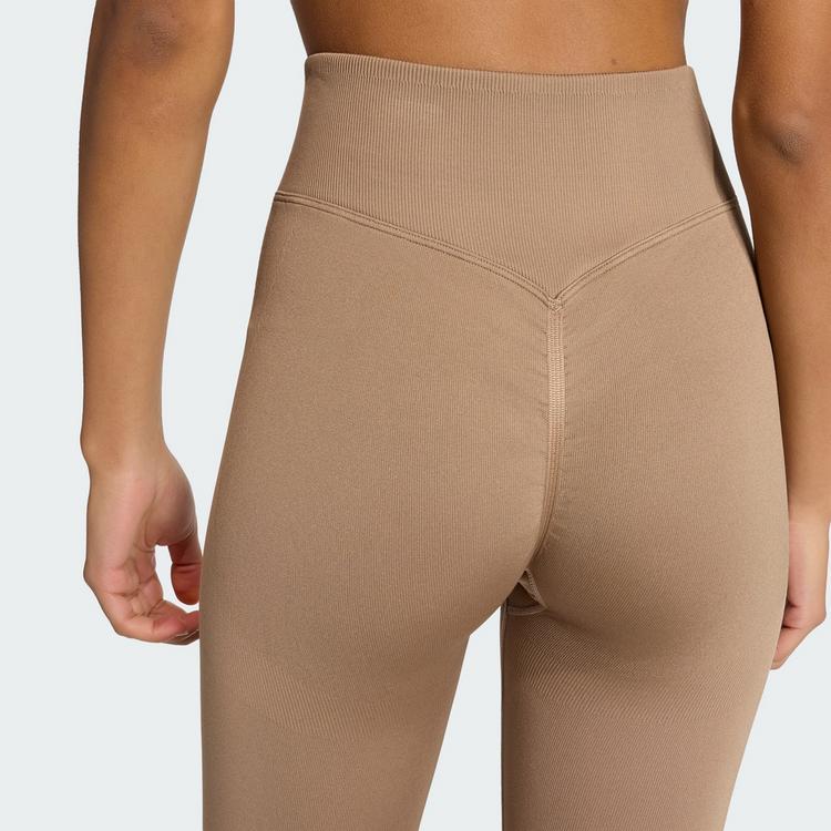 adidas adidas Workout Essentials Knit Scrunch 7/8 Leggings Damen - Chalky Brown - 1 | SportScheck