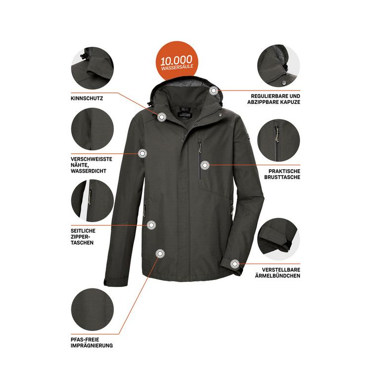 KILLTEC KILLTEC KOS 256 Funktionsjacke Herren - Gr&uuml;n2050 - 3 | SportScheck