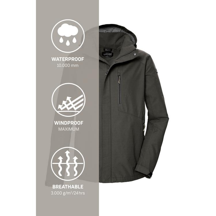 KILLTEC KILLTEC KOS 256 Funktionsjacke Herren - Gr&uuml;n2050 - 4 | SportScheck