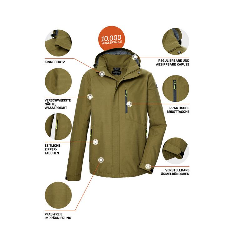 KILLTEC KILLTEC KOS 256 Funktionsjacke Herren - Gr&uuml;n2088 - 5 | SportScheck