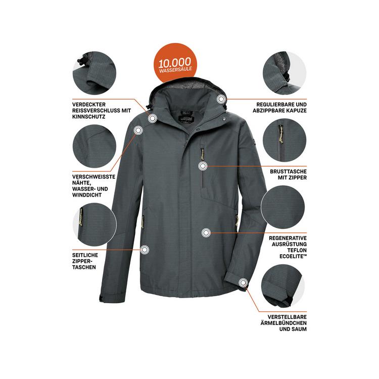 KILLTEC KILLTEC KOS 256 Funktionsjacke Herren - Gr&uuml;n208 - 3 | SportScheck
