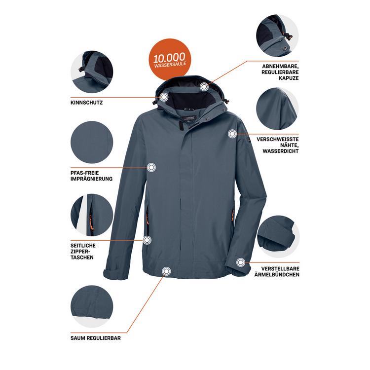 KILLTEC KILLTEC KOS 87 Funktionsjacke Herren - Blau - 3 | SportScheck