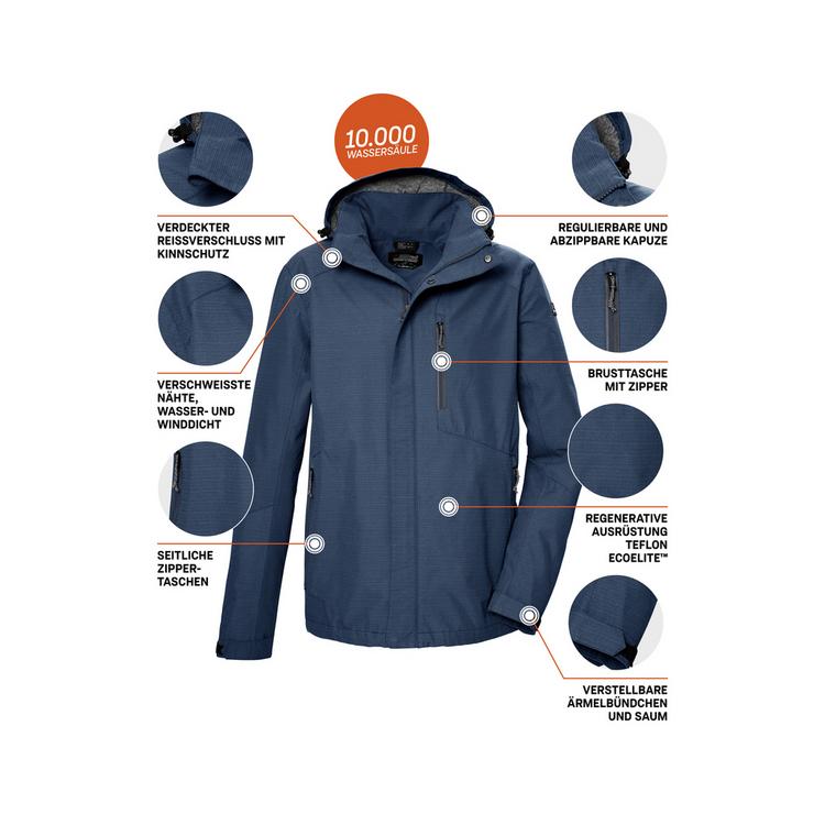 KILLTEC KILLTEC KOS 256 Funktionsjacke Herren - Blau3024 - 3 | SportScheck