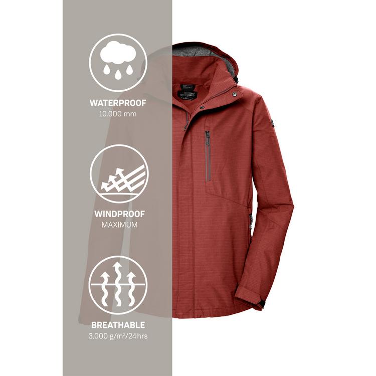 KILLTEC KILLTEC KOS 256 Funktionsjacke Herren - Rot - 4 | SportScheck