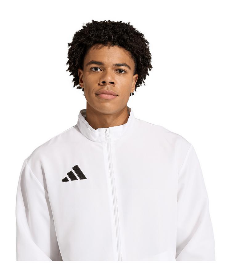 adidas adidas Entrada 26 Pr&auml;sentationsjacke Wei&szlig; Trainingsjacke Herren - weissschwarz - 0 | SportScheck