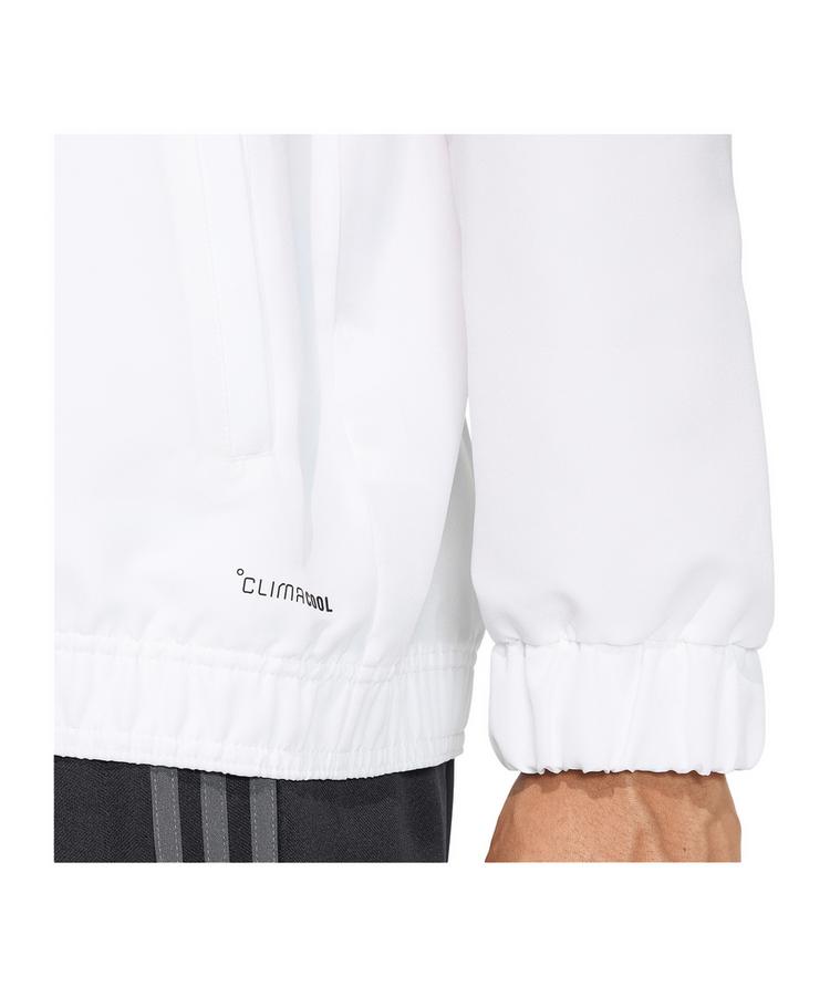 adidas adidas Entrada 26 Pr&auml;sentationsjacke Wei&szlig; Trainingsjacke Herren - weissschwarz - 1 | SportScheck