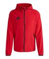 adidas Tiro Travel Windjacke Regenjacke Herren - rotschwarz