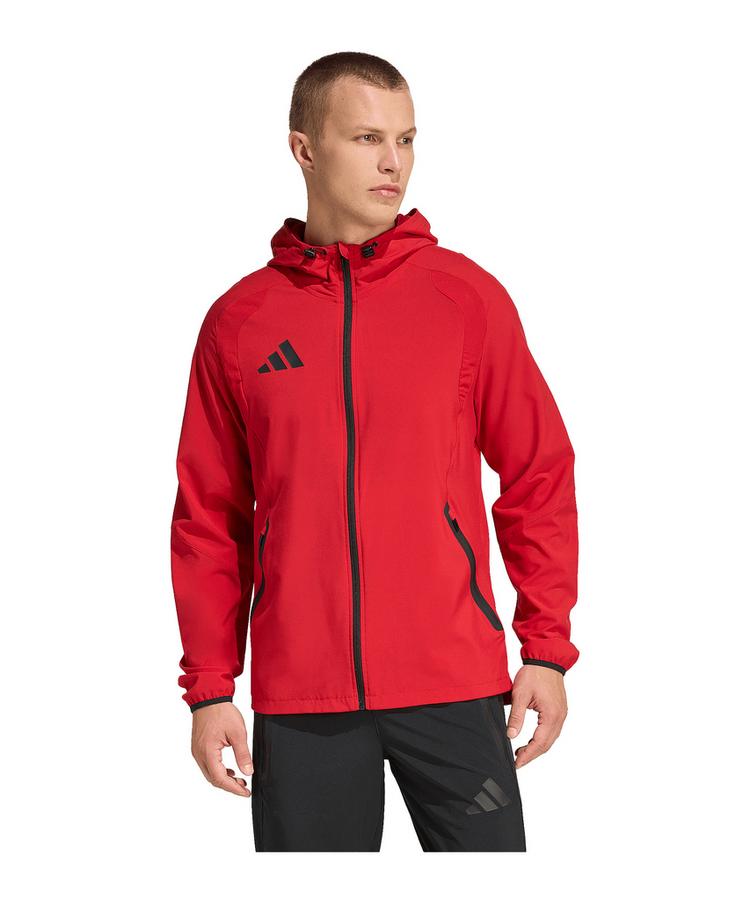 adidas adidas Tiro Travel Windjacke Regenjacke Herren - rotschwarz - 1 | SportScheck