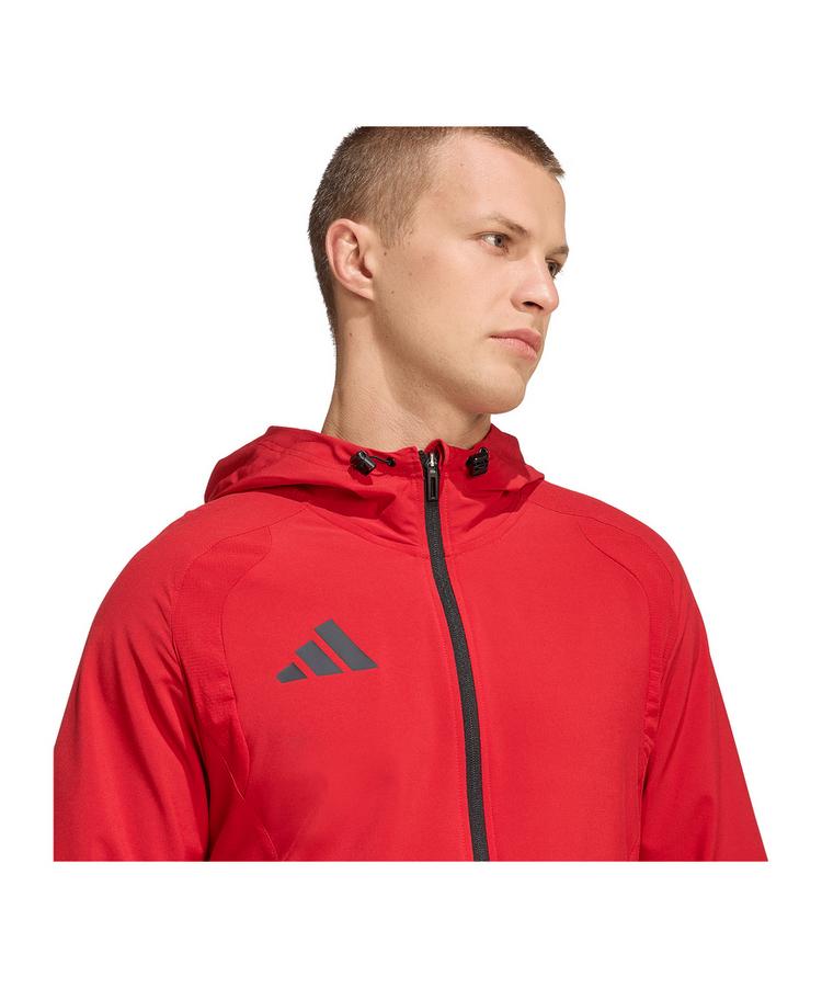 adidas adidas Tiro Travel Windjacke Regenjacke Herren - rotschwarz - 2 | SportScheck