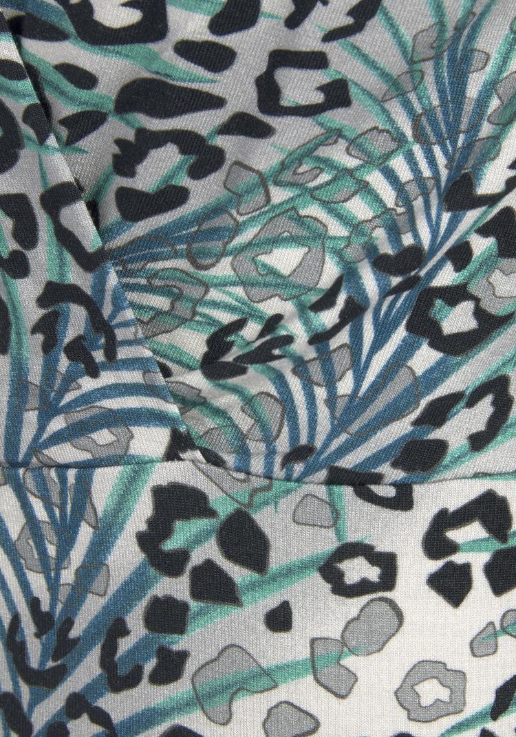 Lascana Lascana Shirttop Funktionsshirt Damen - grau-petrol bedruckt - 0 | SportScheck