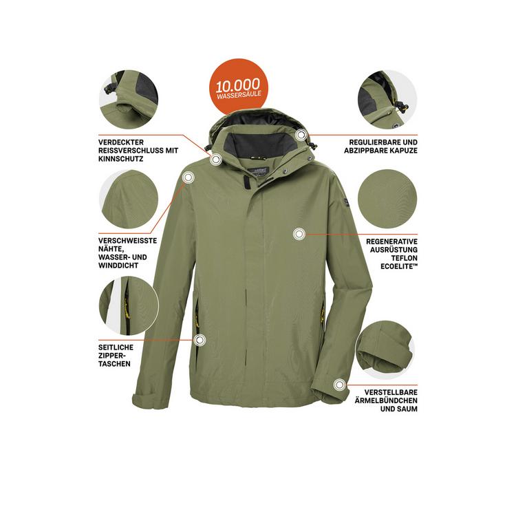 KILLTEC KILLTEC KOS 87 Funktionsjacke Herren - Gr&uuml;n2087 - 3 | SportScheck