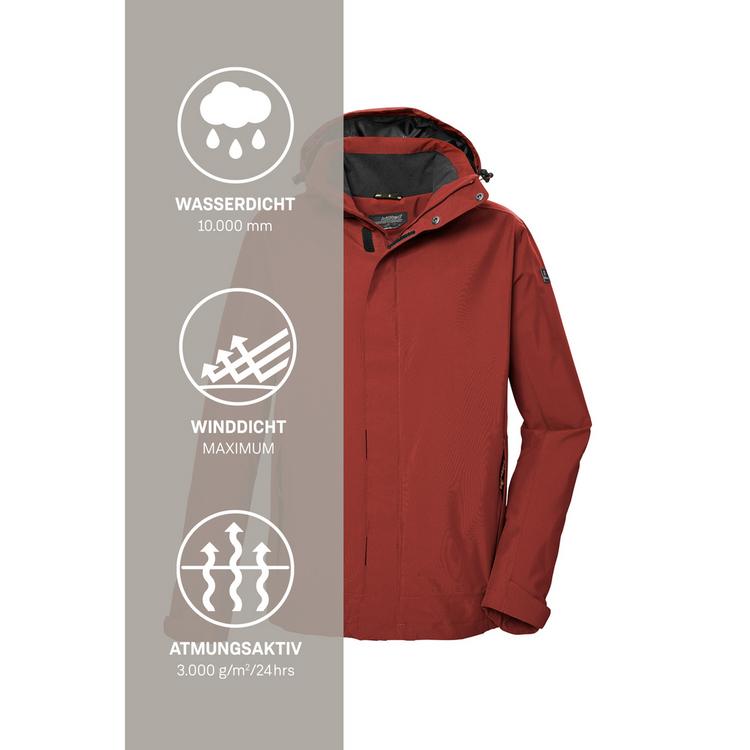KILLTEC KILLTEC KOS 87 Funktionsjacke Herren - Rot454 - 4 | SportScheck