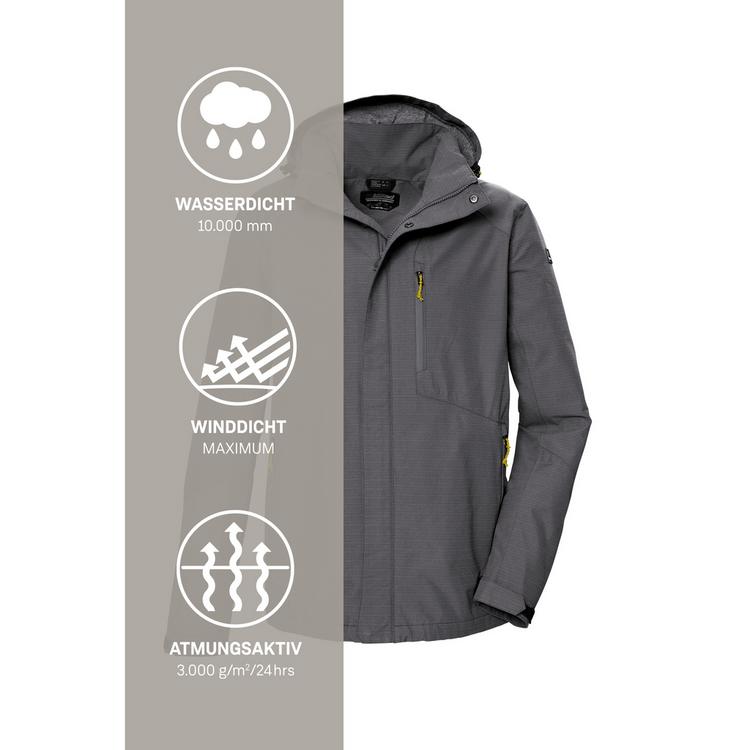 KILLTEC KILLTEC KOS 256 Funktionsjacke Herren - Anthrazit - 4 | SportScheck