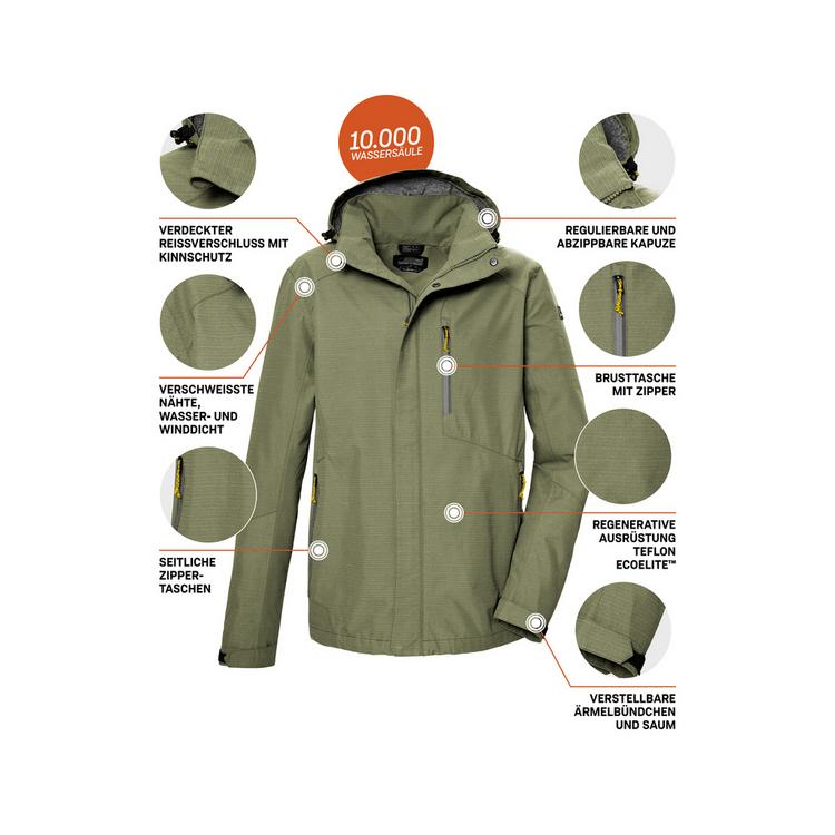 KILLTEC KILLTEC KOS 256 Funktionsjacke Herren - Gr&uuml;n2087 - 3 | SportScheck