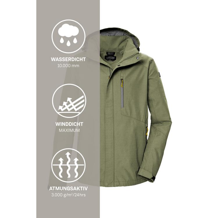 KILLTEC KILLTEC KOS 256 Funktionsjacke Herren - Gr&uuml;n2087 - 4 | SportScheck
