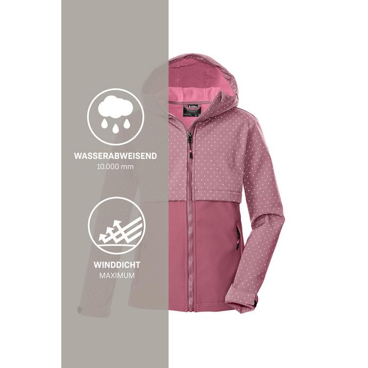 KILLTEC KILLTEC KOW 227 GRLS SFTSHLL JCKT Softshelljacke Kinder - Rose4015 - 4 | SportScheck