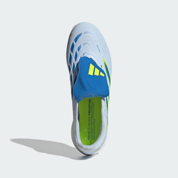 adidas adidas PREDATOR LEAGUE Fold-Over Tongue Turf Fu&szlig;ballschuhe - Crystal Sky / Ray Blue / Team Solar Yellow 2 - 0 | SportScheck