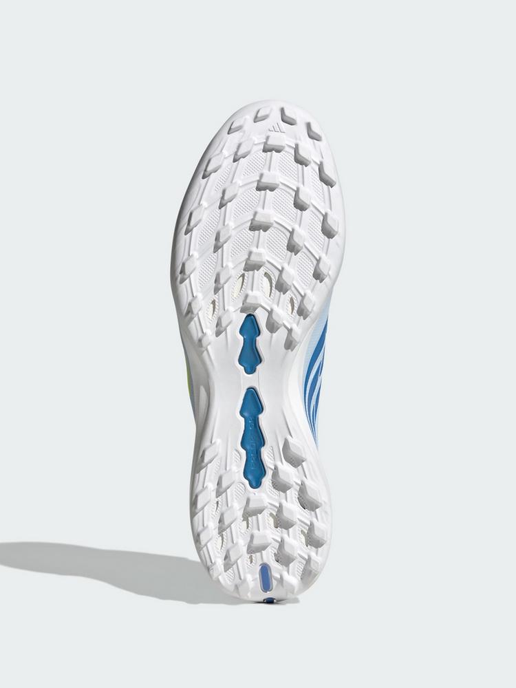 adidas adidas PREDATOR LEAGUE Fold-Over Tongue Turf Fu&szlig;ballschuhe - Crystal Sky / Ray Blue / Team Solar Yellow 2 - 1 | SportScheck