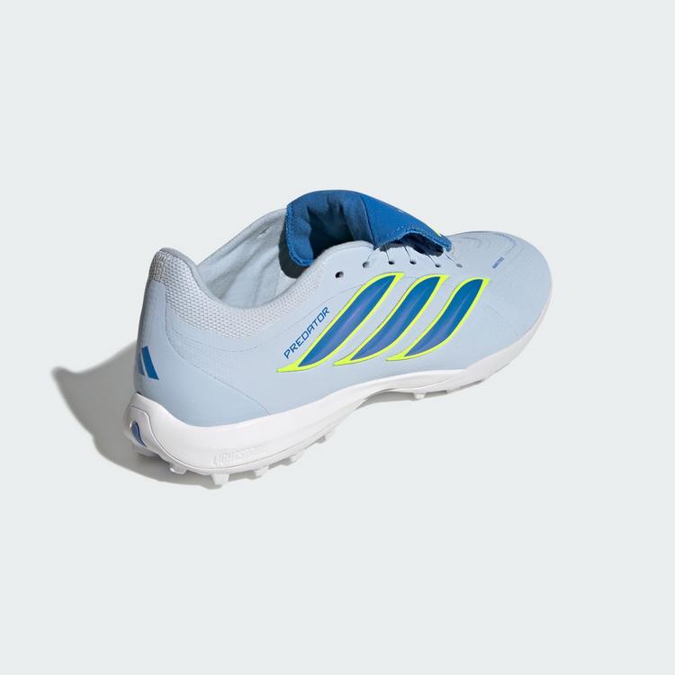 adidas adidas PREDATOR LEAGUE Fold-Over Tongue Turf Fu&szlig;ballschuhe - Crystal Sky / Ray Blue / Team Solar Yellow 2 - 3 | SportScheck