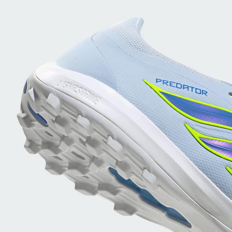 adidas adidas PREDATOR LEAGUE Fold-Over Tongue Turf Fu&szlig;ballschuhe - Crystal Sky / Ray Blue / Team Solar Yellow 2 - 5 | SportScheck