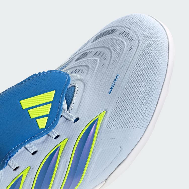 adidas adidas PREDATOR LEAGUE Fold-Over Tongue Turf Fu&szlig;ballschuhe - Crystal Sky / Ray Blue / Team Solar Yellow 2 - 6 | SportScheck