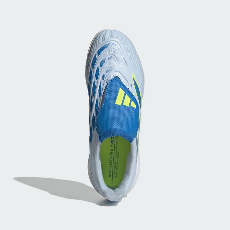 adidas adidas PREDATOR LEAGUE Fold-Over Tongue Turf Fu&szlig;ballschuhe Kinder - Crystal Sky / Ray Blue / Team Solar Yellow 2 - 0 | SportScheck