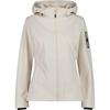 CMP Woman Jacket Zip Hood Softshelljacke Damen - Wei&szlig;953