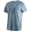 Maier Sports Dieter Print T-Shirt Herren - Blau3069