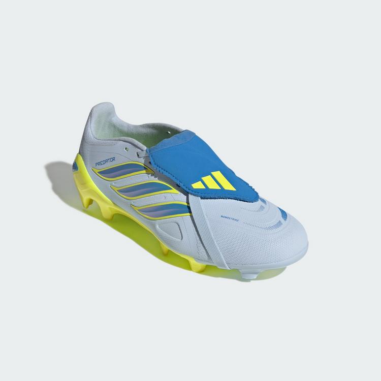 adidas adidas PREDATOR LEAGUE Fold-Over Tongue Firm Fu&szlig;ballschuhe - Crystal Sky / Ray Blue / Team Solar Yellow 2 - 2 | SportScheck