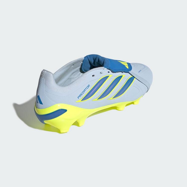 adidas adidas PREDATOR LEAGUE Fold-Over Tongue Firm Fu&szlig;ballschuhe - Crystal Sky / Ray Blue / Team Solar Yellow 2 - 3 | SportScheck