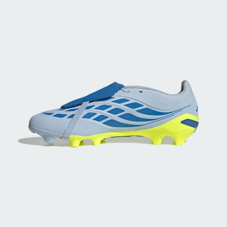 adidas adidas PREDATOR LEAGUE Fold-Over Tongue Firm Fu&szlig;ballschuhe - Crystal Sky / Ray Blue / Team Solar Yellow 2 - 4 | SportScheck