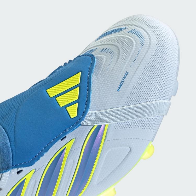 adidas adidas PREDATOR LEAGUE Fold-Over Tongue Firm Fu&szlig;ballschuhe - Crystal Sky / Ray Blue / Team Solar Yellow 2 - 6 | SportScheck