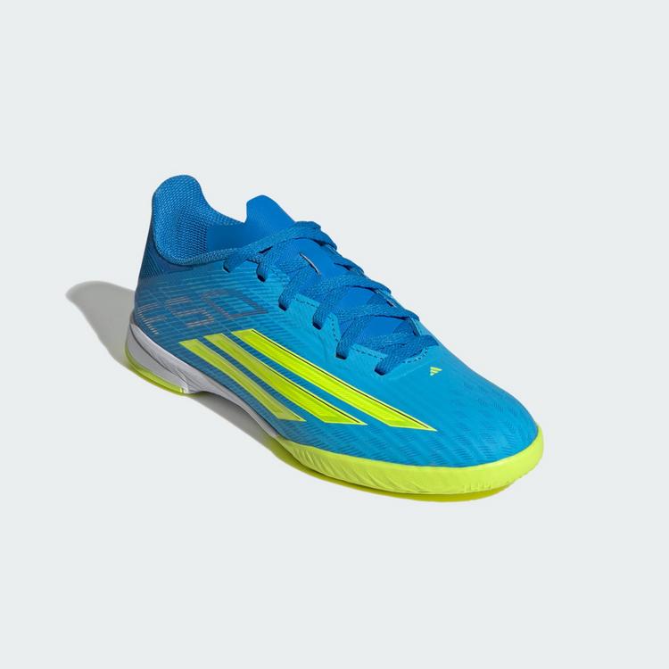 adidas adidas F50 League Kids Fu&szlig;ballschuhe, Fu&szlig;ballschuhe Kinder - Lucid Ray Blue / Team Solar Yellow 2 / Lucid Aquamarine - 2 | SportScheck