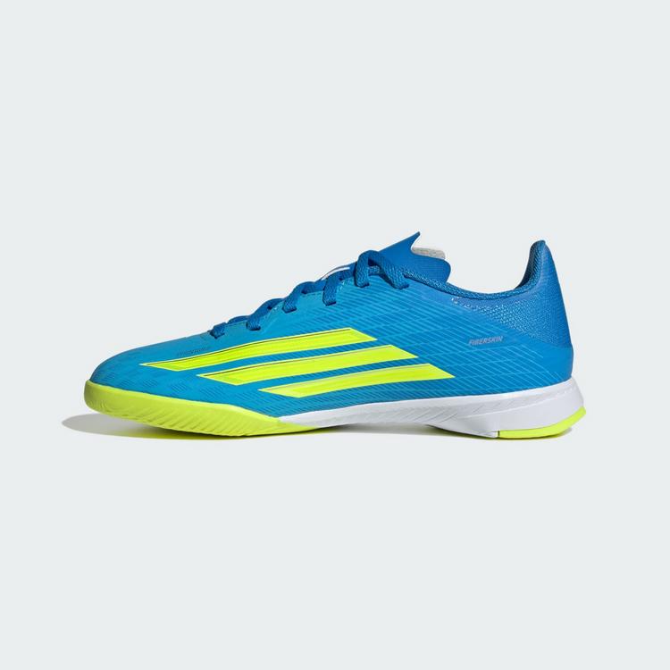 adidas adidas F50 League Kids Fu&szlig;ballschuhe, Fu&szlig;ballschuhe Kinder - Lucid Ray Blue / Team Solar Yellow 2 / Lucid Aquamarine - 4 | SportScheck