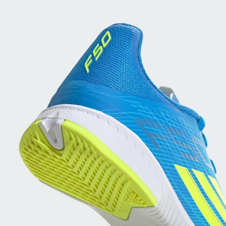 adidas adidas F50 League Kids Fu&szlig;ballschuhe, Fu&szlig;ballschuhe Kinder - Lucid Ray Blue / Team Solar Yellow 2 / Lucid Aquamarine - 6 | SportScheck