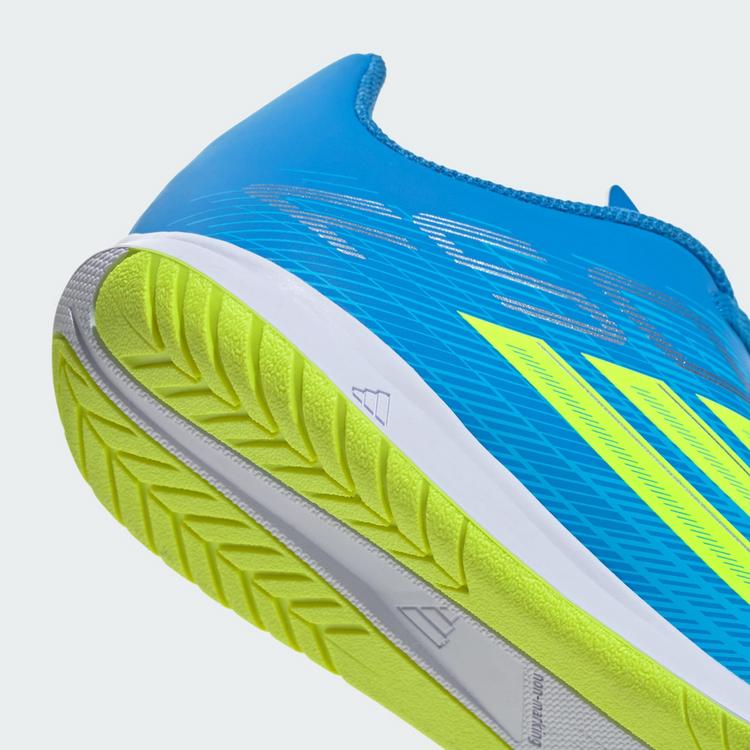 adidas adidas F50 CLUB Indoor Fu&szlig;ballschuh Kids Fu&szlig;ballschuhe Kinder - Lucid Ray Blue / Team Solar Yellow 2 / Lucid Aquamarine - 5 | SportScheck