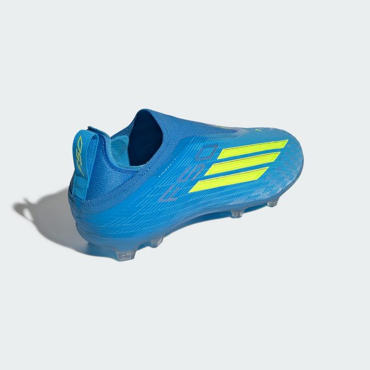 adidas adidas F50 ELITE Laceless Firm Ground Kids Fu&szlig;ballschuhe Kinder - Lucid Ray Blue / Team Solar Yellow 2 / Lucid Aquamarine - 3 | SportScheck